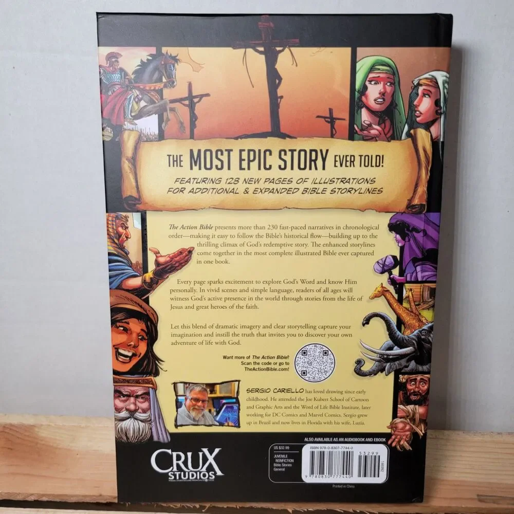BOOK The Action Bible: God's Redemptive Story(Action Bible Series)-hardcover NEW